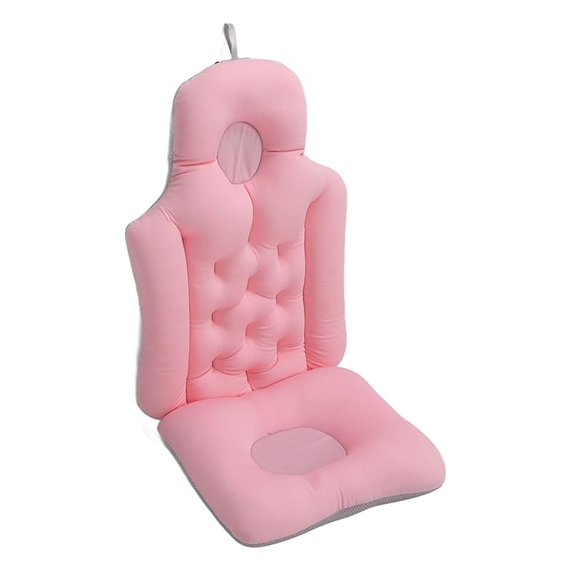 Bathtub Cushion, Bathing Bath Mat Soft Breathable Folding Headrest Back Support Bath Pillow Cushion Bathtub Support Bathtub Headrest Cushion Back