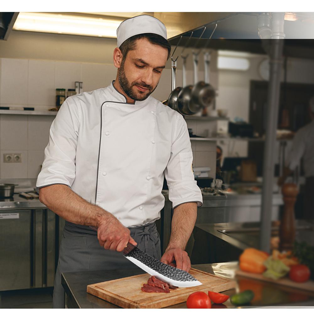 High Carbon Steel Boning Knives Chef's Knife Stainless Steel Kitchen Meat Cutting Japanese Santoku Slicing Knife