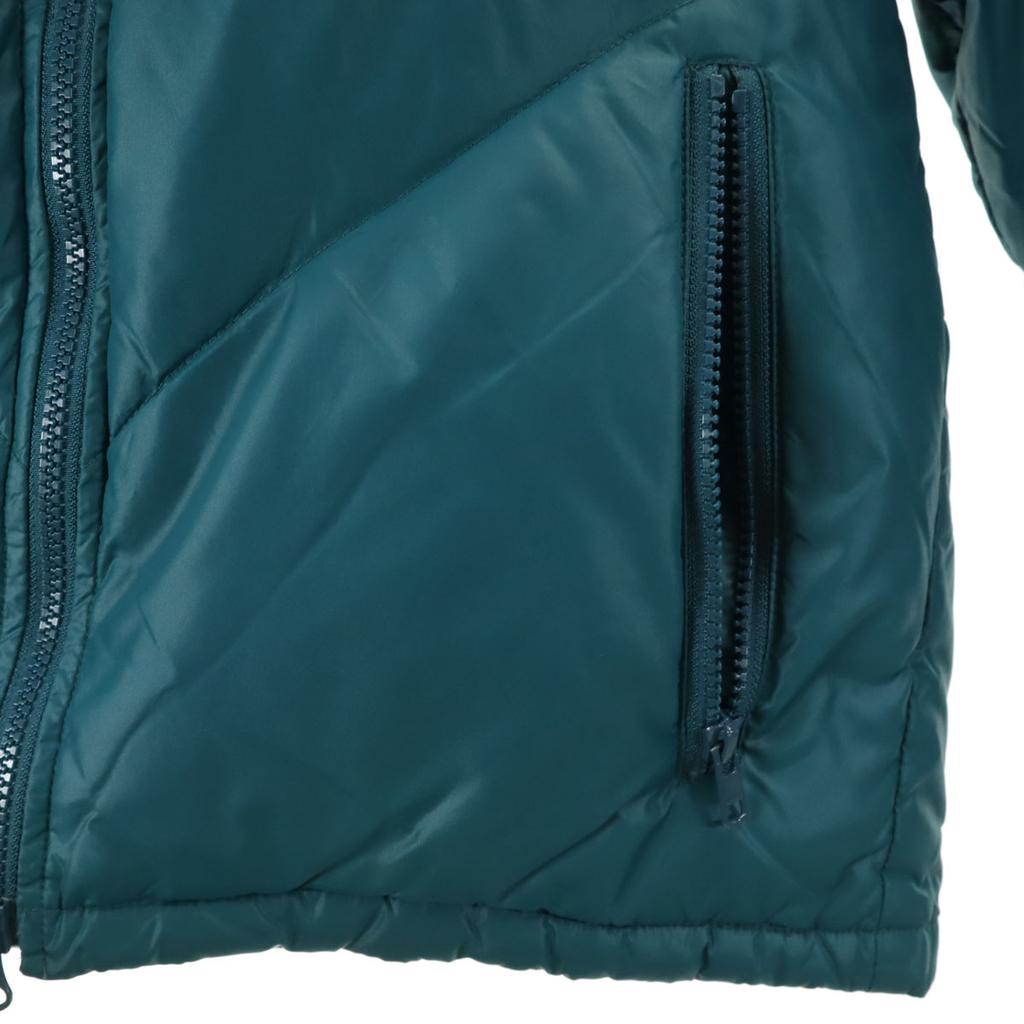 Nano Universe Hybrid Down Jacket M Blue Green With Raccoon Fur Women Used