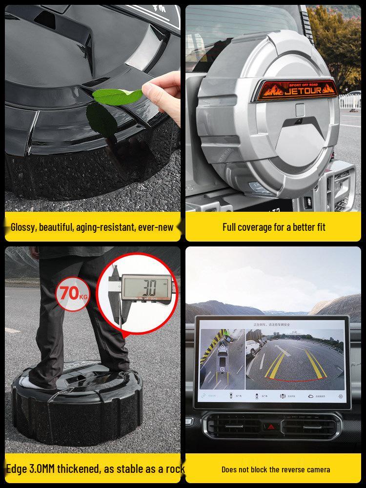 Enhanced Jetour Traveler ShanHai T2 Full-Size Thick Tire Cover with Light