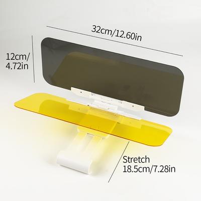 2-in-1-Sonnenblende fürs Auto, HD-Schutz vor Sonnenlicht, blendende Schutzbrille, Tag- und Nachtsicht, Rückspiegel, UV-Schutz, herunterklappbarer Innenspiegel