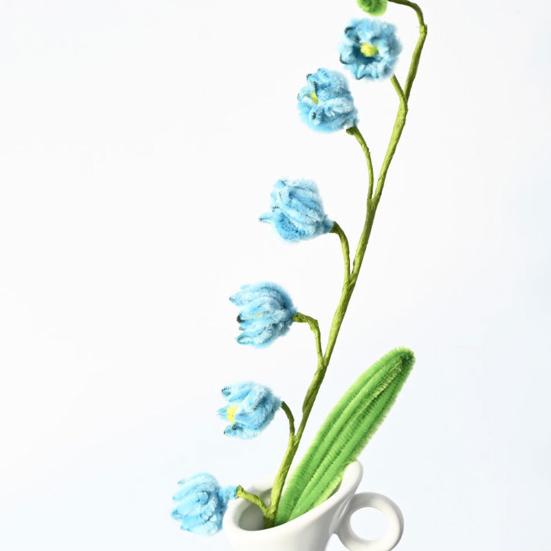 Ручна квітка Конвалії Готова квітка з синельної дротини Ремесло Квітка Штучна квітка Подарунки на День Святого Валентина Весілля Вечірки Дні народження Дім