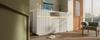 Sideboard White with LED 140x40x85 Cm, Chest of Drawers with 2 Drawers and 3 Doors, with Adjustable Shelves, Modern Living Room, Hallway, Kitchen