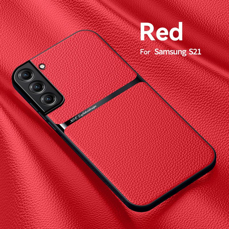 Luxury Magnetic Leather Solid Color Phone Case For Samsung Galaxy A54 A52 A53 A25 A34 A52S M34 S21 Shockproof Back Cover