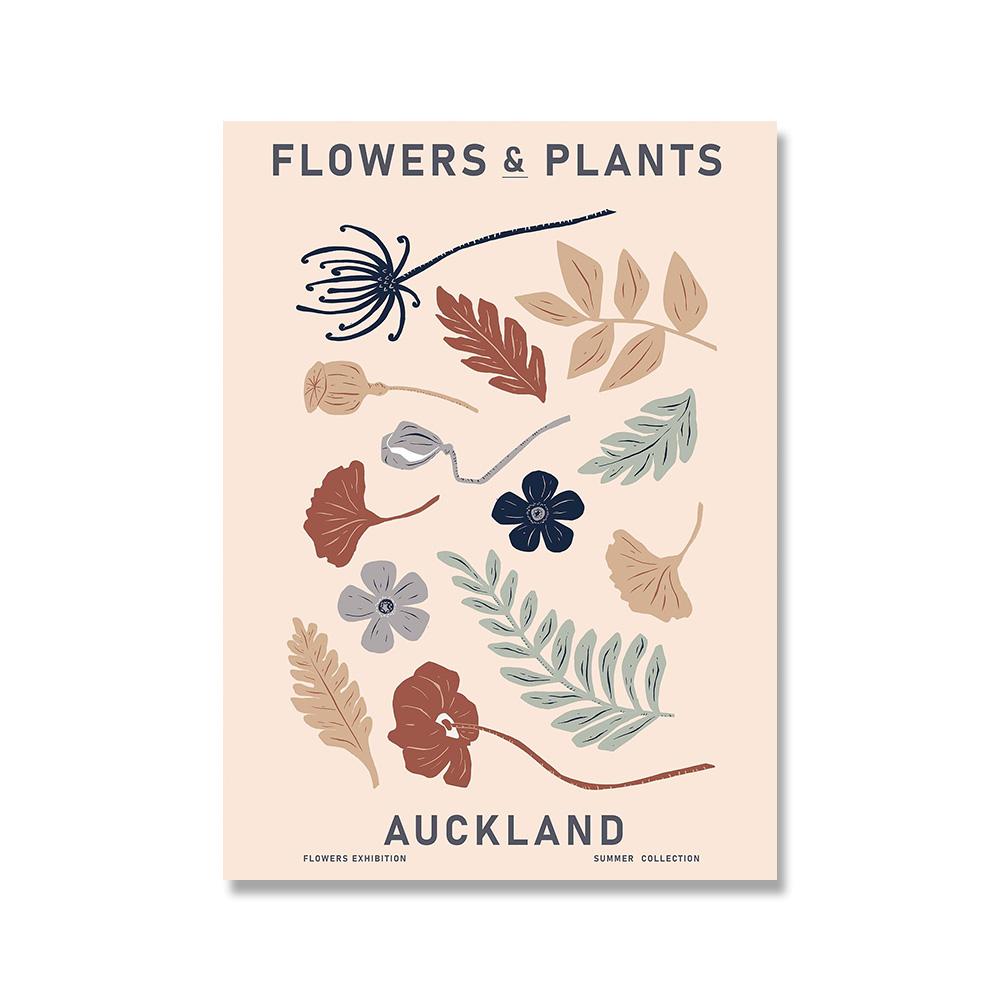 Abstract Flower Market Vintage Watercolor Wall Art Canvas Painting Nordic Posters And Prints Wall Pictures For Living Room Decor No Frame