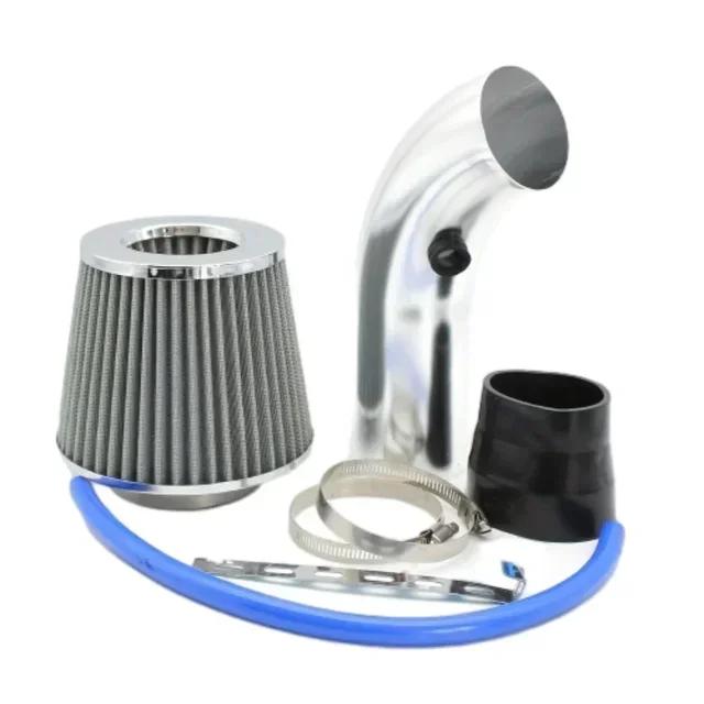 NEW 76mm Car Refitted Winter Mushroom Head Air Filter Intake Pipe Filter High Flow High Cold Air Filter Aluminum Pipe Kit
