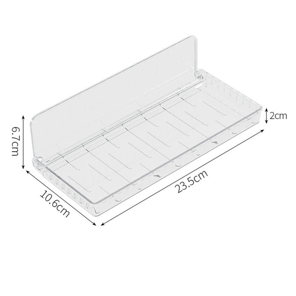 Wall Mounted Folding Shelf Transparent Punch Free Large Capacity Strong Foldable Floating Wall