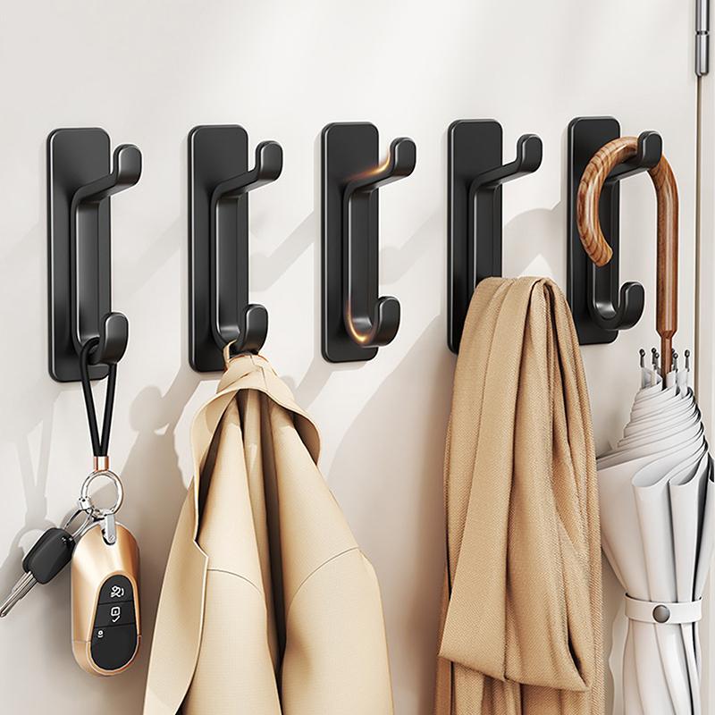 Multifunctional Hook Set, No Drilling Required, For Bedroom Storage, Bathroom, Kitchen, And Entryway Key Racks.