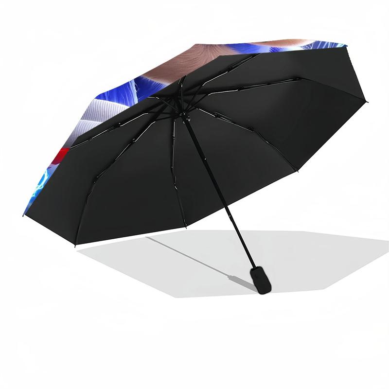 Custom Name Sonic Theme Automatic Umbrella, Lightweight & Portable, 8 Rib, Perfect for Outdoor Travel, Birthdays, Christmas, Gifts.