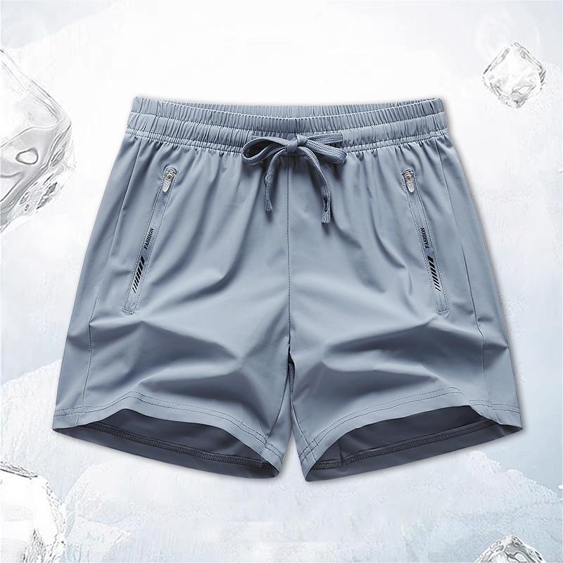 New Men's Quick-drying Loose Sports Casual Pants Thin Ice Silk Beach Pants