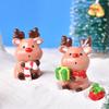 Supplies Desktop Ornament Micro Landscape Mini Deer Figurines Miniature Snow Scene Resin Elk Toys