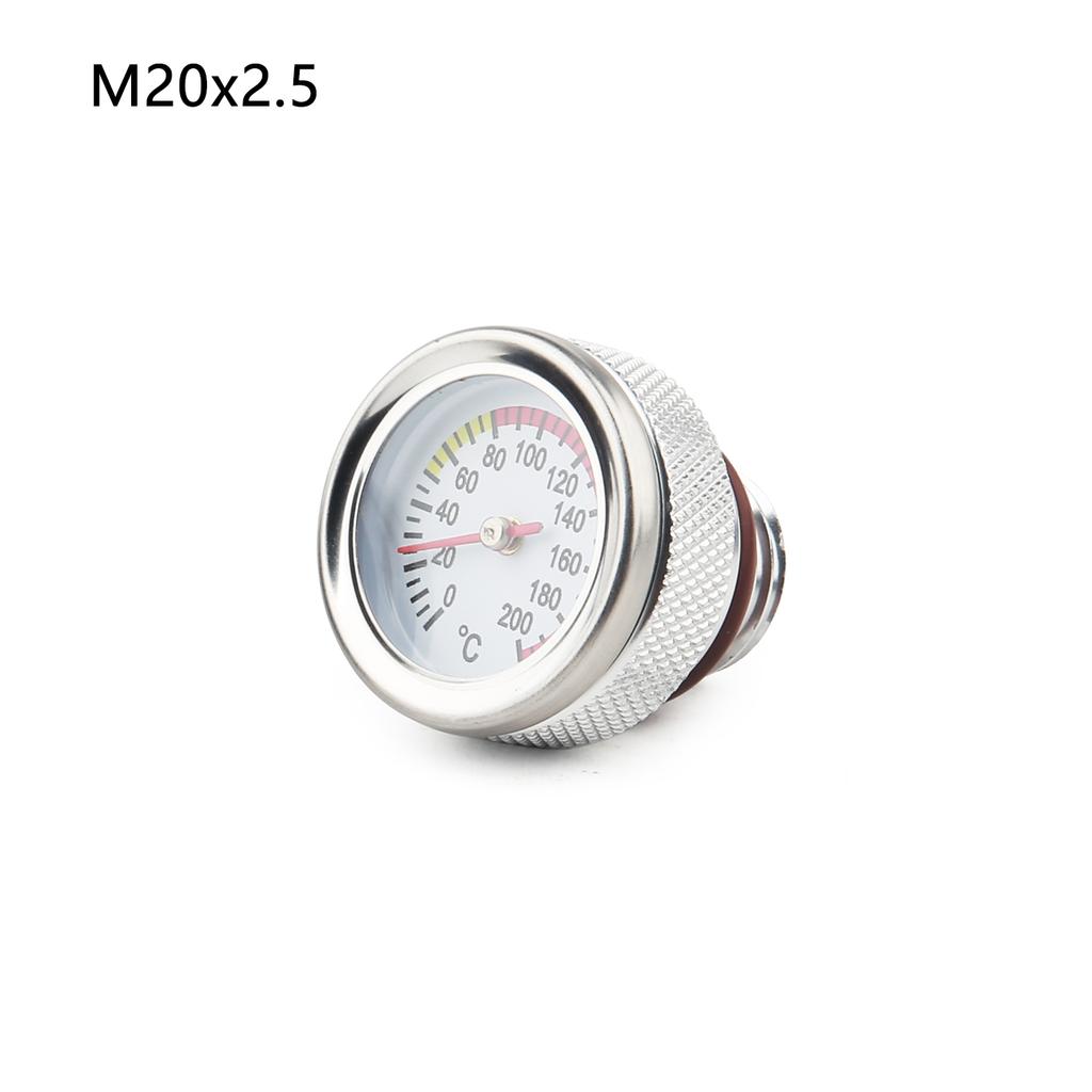 M20x1.5/M20x2.5/M30x1.5 Motorcycle Fuel Tank Caps With Oil Temperature Gauge 0-200℃ Pointers Dial Meter Fuel Tank Caps3