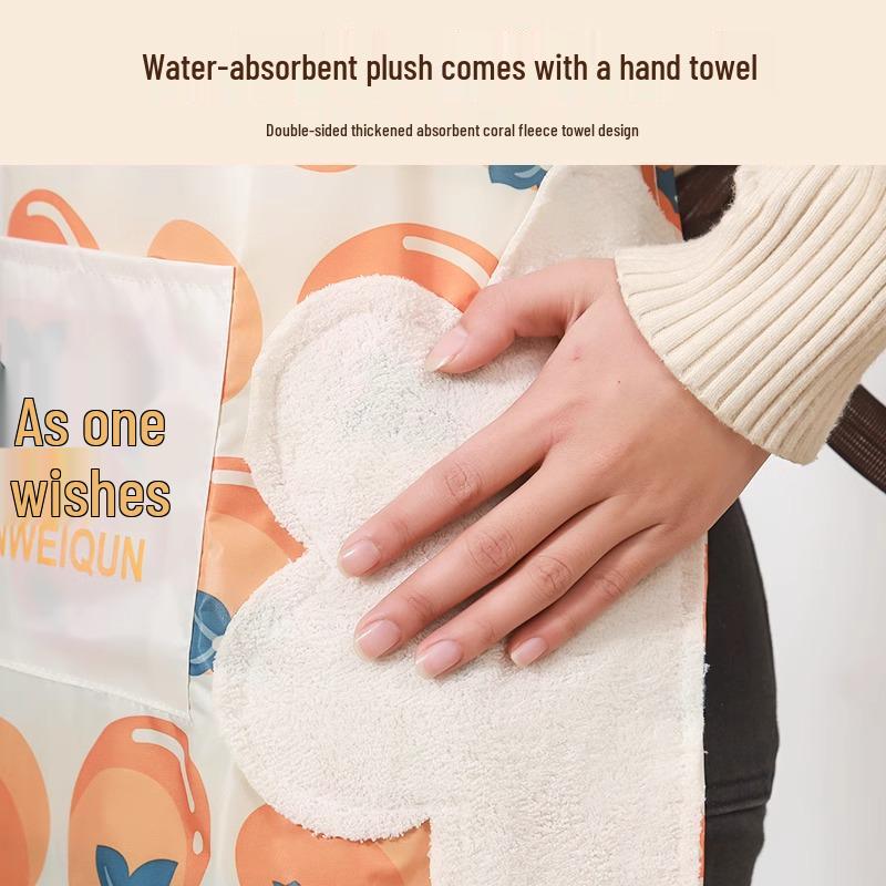Waterproof & Oil-Proof Kitchen Apron - Trendy, Durable, and Dirty-Resistant Adult Cooking & Working Waist Wear