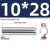 304 Stainless Steel Slotted Spring Pin, Cylindrical Shaft Pin, Locating and Hollow Pin (M5-M12)