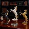 Yousheng Artistic Horse Figurine Miniature Simulation Pony Statue Resin Animal Sculpture Home Office Desktop Decoration Ornament