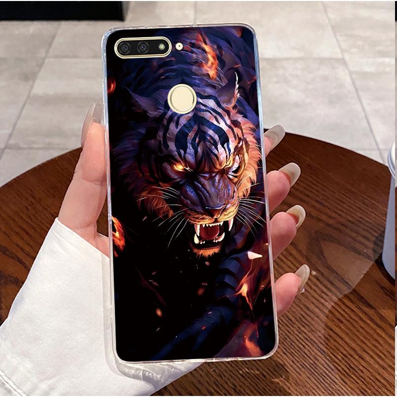 Casing For Huawei Honor 7A Pro AUM-L29 Phone Case Luxury Cute Love Heart Rabbit Funny Clear Transparent Silicone Soft TPU Cover