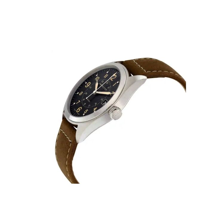 Hamilton Khaki Field Series Zegarek Kwarcowy Wodoodporny do 50m Koperta ze Stali Nierdzewnej Czarna Tarcza Zegarki Męskie H68551833