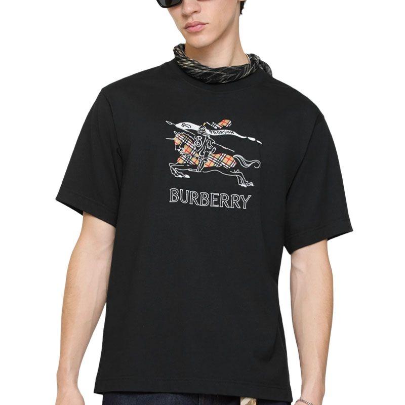 Burberry 26 EKD Sketch Cotton T-shirt 'Black' Men's 81210331