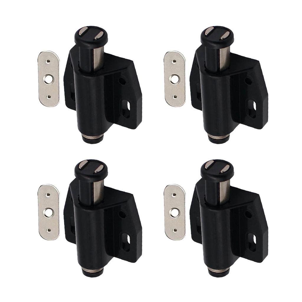Magnetic Touch Catch Strong Spring Loaded Closure Practical Addition Reliable Security for Kitchen Bathroom & Room Doors
