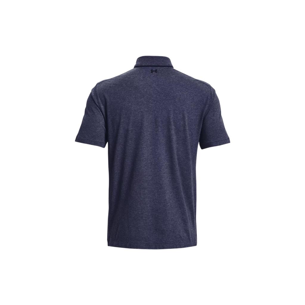 Under Armour Solid Casual Pullover Short Sleeve Polo Shirt Men Tops Navy-Blue 1377363-410