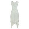 European Fashion Lace Irregular High-Low Skirt Dress