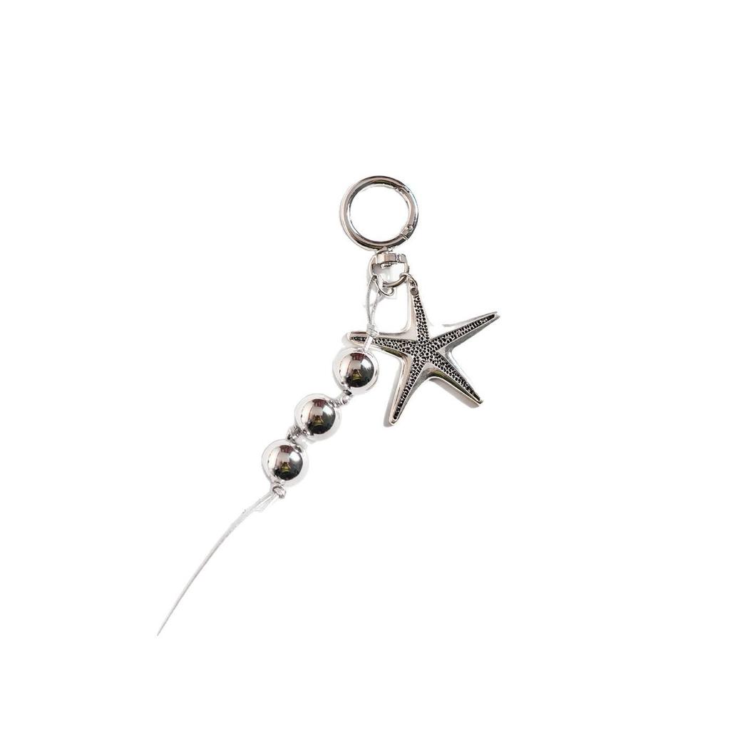 Creative Starfish Heart Keychain Pendant - Unique Couple Bag Charm