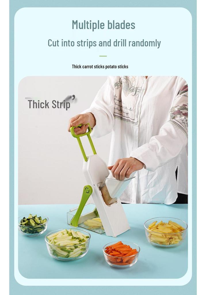 Multifunctional Kitchen Vegetable Cutter & Slicer Press-type Shredder Grater