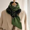 New Fashion Cashmere Knitted Scarf Luxury Winter Long Skinny Scarves Warm Neckerchief Women Neck Tie Scarf