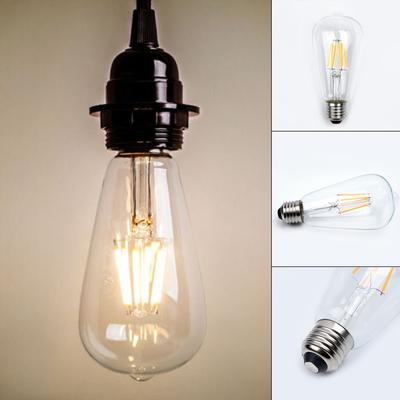 2W-8W Edison ST64 E27 Vintage Retro šroubovací LED žárovka s vláknem