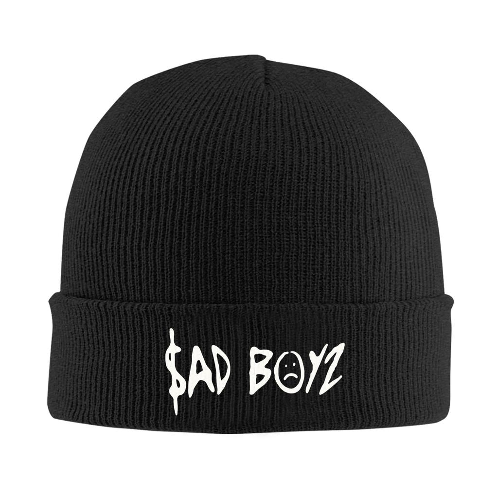 Junior H Merch Sad Boyz Warm Knitted Cap Winter Knit Bonnet Hat Skullies Beanies Hip Hop Caps for Unisex