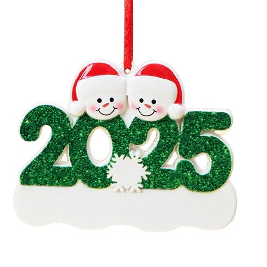 Personalized Christmas Ornaments 2025 Custom Family of 2/3/4/5/6 Snowman Ornaments for Xmas Tree Decor