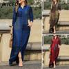 Fashion Autumn Winter V-Neck Long Sleeve Casual Dresses