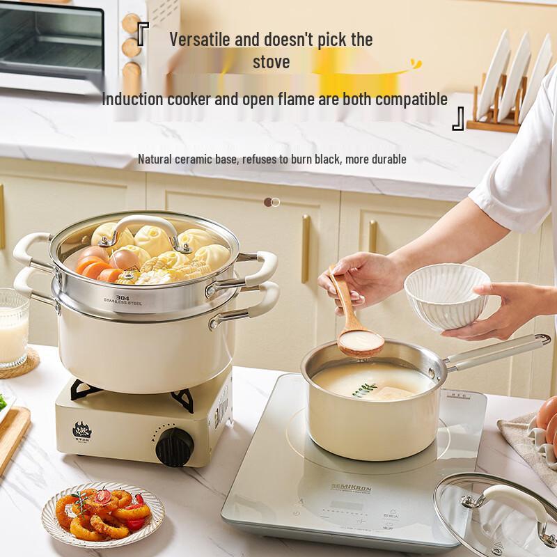 Hanyou 304 Stainless Steel Ceramic Coated Soup Pot