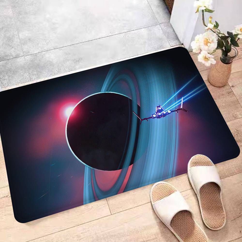 

No Mans Sky Bath Mat Anti-Slip Doormat for Kids Room Bedroom Living Room Balcony Decoration Survival Game Theme 40x60 cm