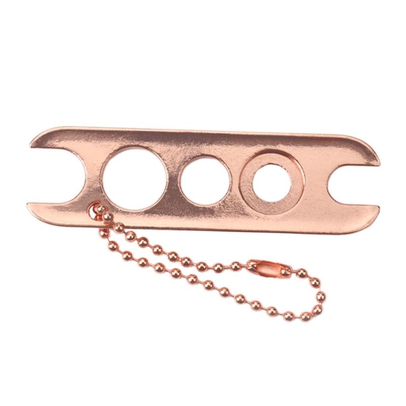 Essential Oil Bottle Opener with Keychain Metal Glues Bottle Opener Stainless Steel Roller On Caps Opener Tool 1