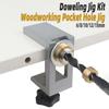 6/8/10/12mm Size Doweling Jig Kit Effective Drilling Drill Guide Pocket Hole Jig  Furniture Repair