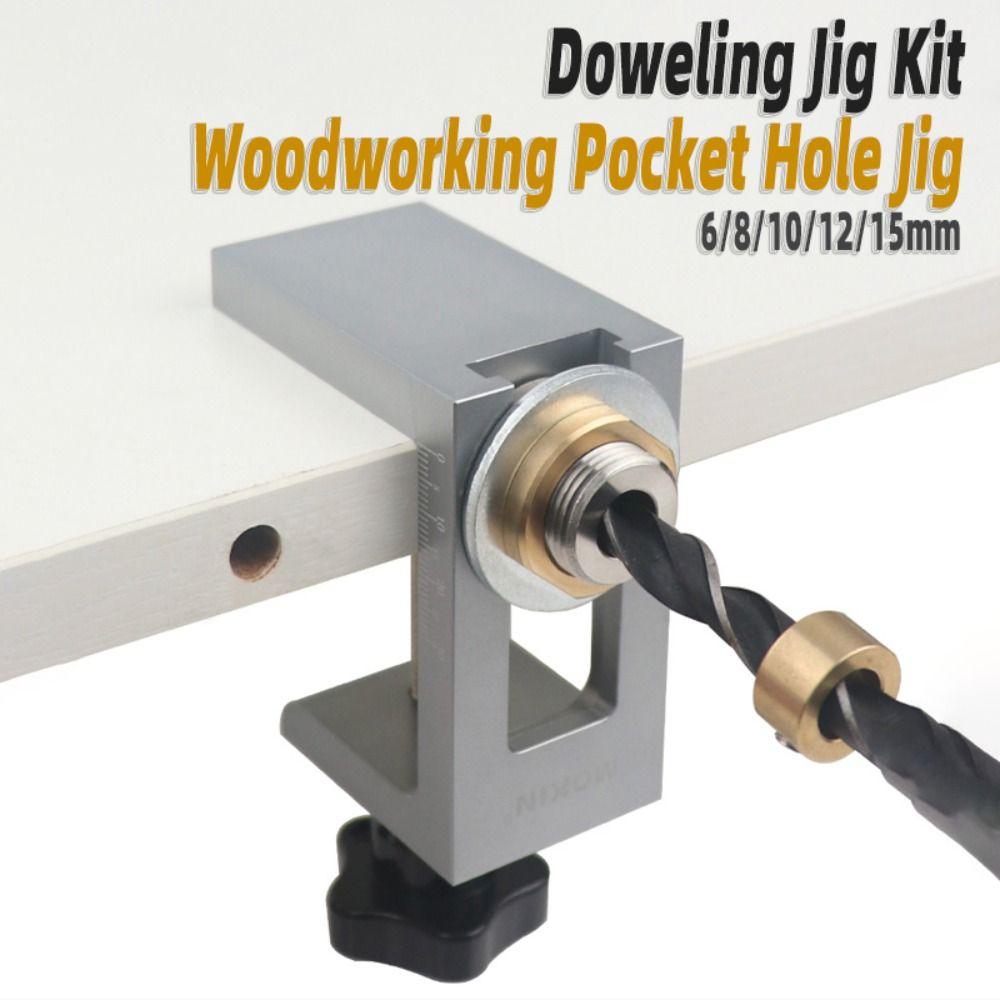 Hole Expanding Doweling Jig Kit Effective Drilling Cabinet Door Rebounder  Home Workshop