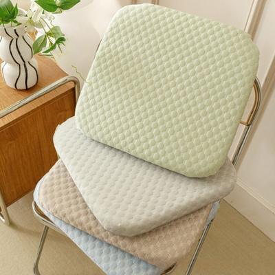 Four Seasons Ice Silk Memory Cotton Plush Cushion, Student Dormitory Office Chair, Home Sitting Breathable and Cool Butt Mat