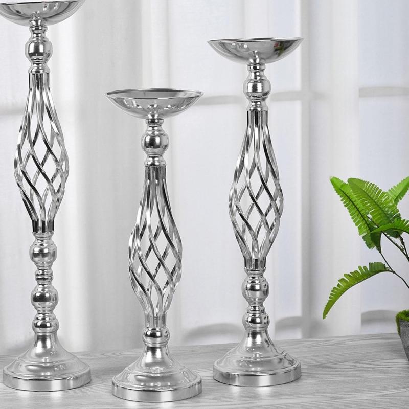 Metall Blumenarrangement Ständer Hochzeitsblumen Mittelstücke Elegante Blumenvase Kandelaber Kerzenhalter für Heimdekorationen