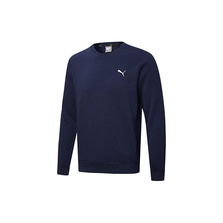 PUMA Crew Neck Sports Hoodies Navy White Men s 590321-06 S