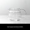 Transparent Glass Pour-Over Coffee Maker Set with Spiral Textured Filter Cup