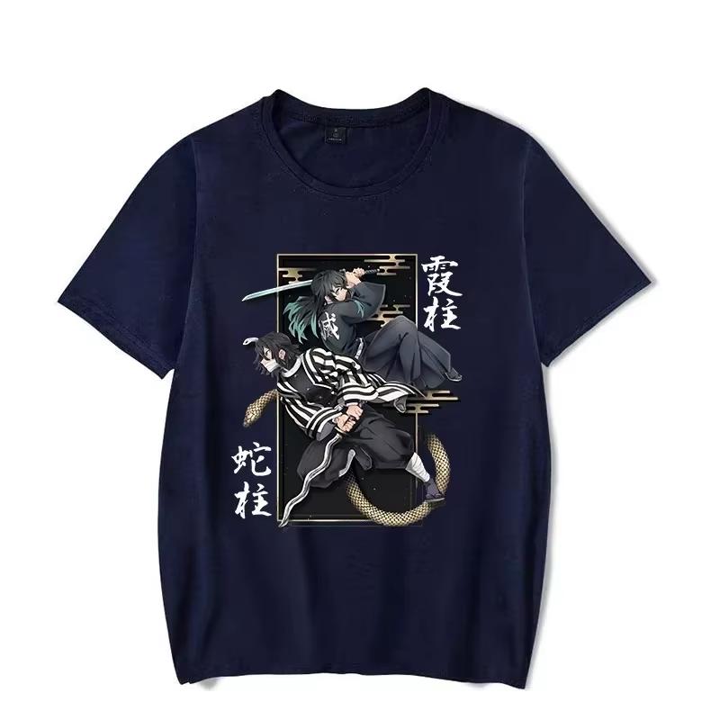 2026 Anime Hot Iguro Obanai Tokitou Muichirou Printed Women Summer Short Sleeve Summer Tee Anime T Shirt Fashion Tops Jogging Shirt
