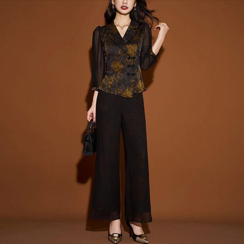 

2025 Ladies Chic Slimming Two-Piece Set - Spring & Autumn Fashion 3XL (135-145 jin)