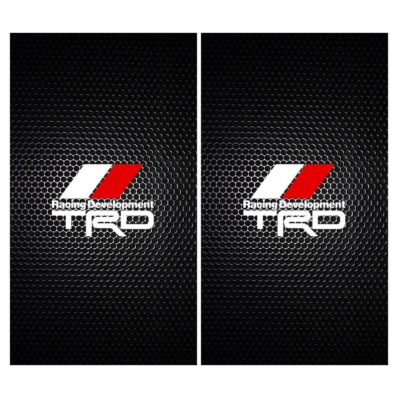 2 Peças Emblema de Carro Adesivo Pilar Central Adesivos Decorativos para Porta de Carro Para Toyota Chr Corolla Yaris Rav4 E150 E120 Land Cruiser 200