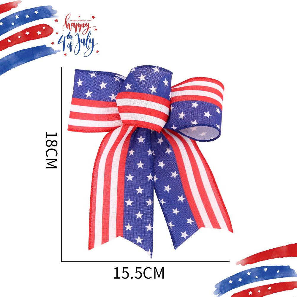 Day Vibrant Independence Decorative Bows In Red White And Blue For Festive Occasions