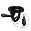 Wired Remote Vibrating Double Penetration Strap On Harness Realistic Silicone Dildo Panties Adjustable for Couples Pegging Anal