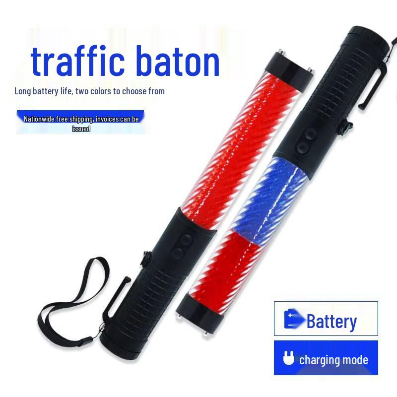 LED Stroboskop Verkehrsstab & Notpfeife