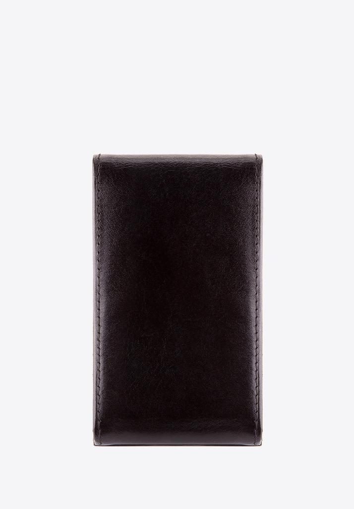 Porte-cartes de visite rigide Wittchen pour homme Cuir Naturel Noir
