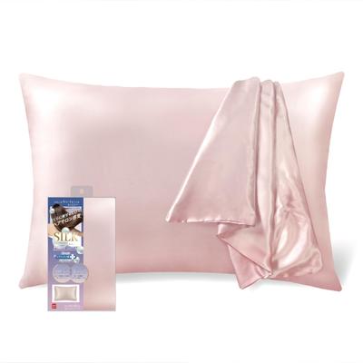 Silk Pillow Cover Silk Pillow Cover Pillow Cover 43x63cm - [Friction Reduction] (Pink)