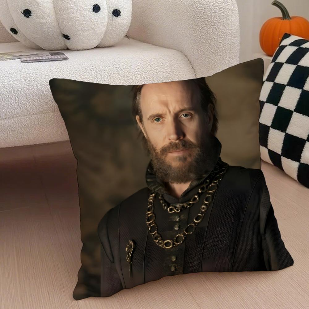 OOtto Hightower Cushion Cover Throw Pillow Cover Hidden Button Durable Polyester Chair Cushion